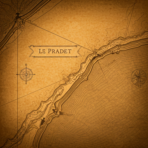 Carte ancienne du Pradet illustrant notre port d'attache